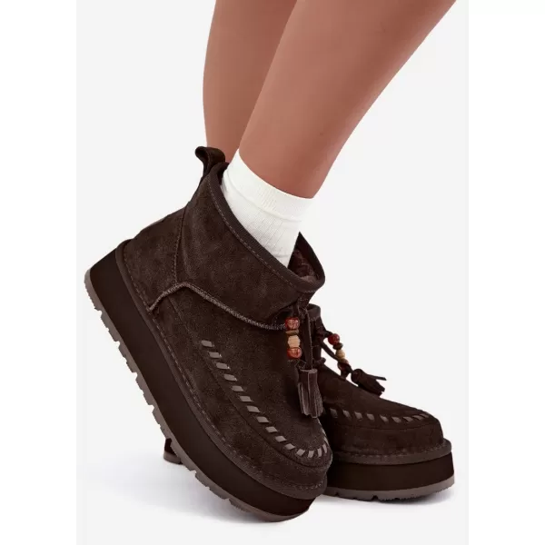  Ženske cipele BIG STAR SHOES UU274678 SMEĐA/BEŽ 
