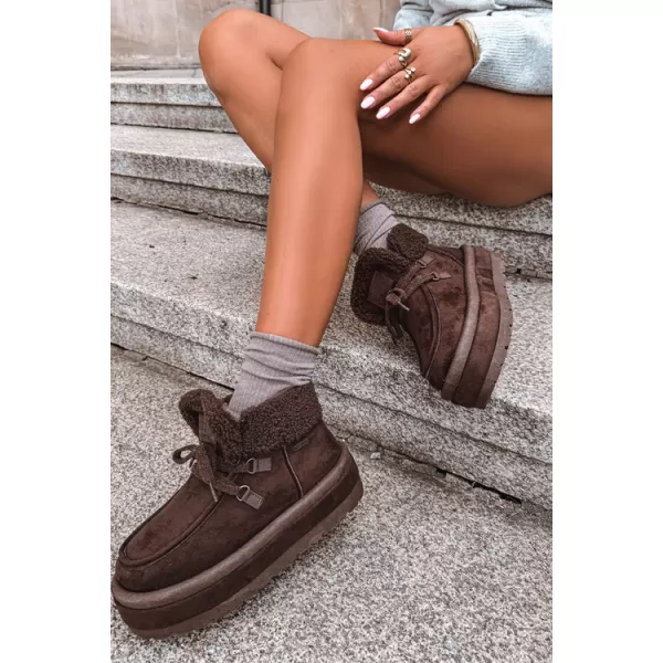  Ženske cipele BIG STAR SHOES UU274214 SMEĐE/BEŽ SJENE 
