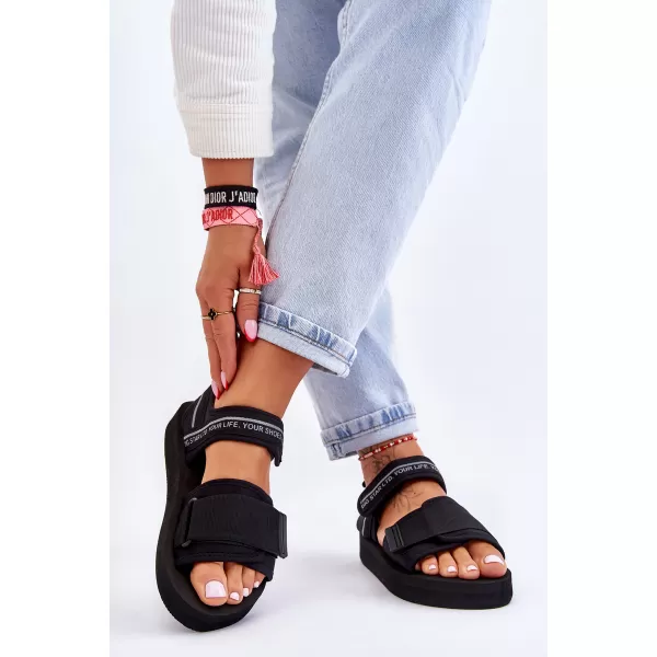  Ženske sandale BIG STAR SHOES LL274784 CRNA 