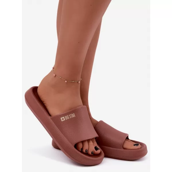  Ženske papuče BIG STAR SHOES UU274088 NIJANSE CRVENE 