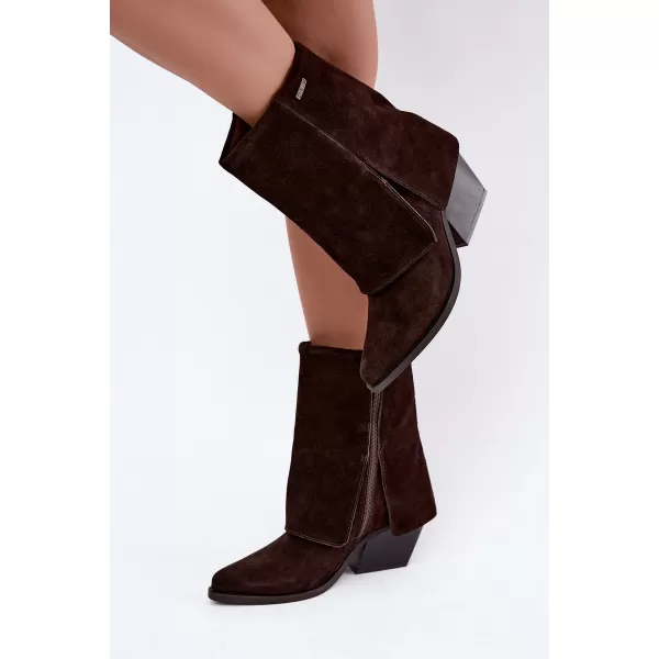  Ženske čizme BIG STAR SHOES UU274115 SMEĐE/BEŽ SJENE 