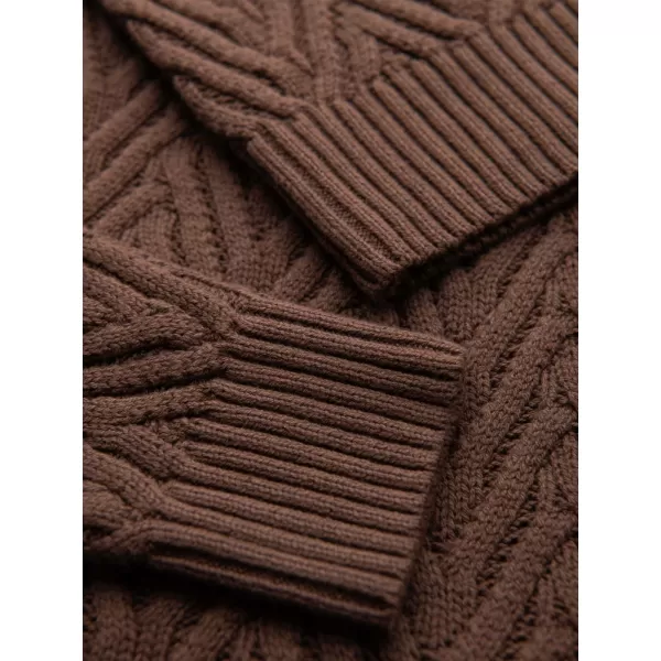  Muški pulover OMBRE OM-SWSW-0190 SMEĐA 