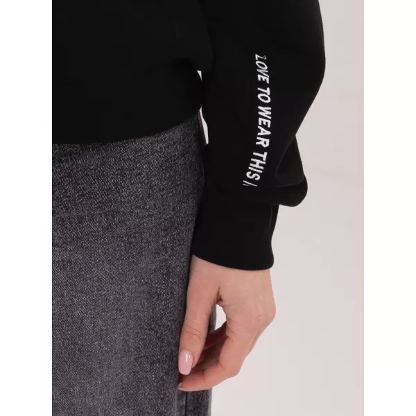 Ženski sweatshirt SUBLEVEL D10600BI02863A3 CRNA 