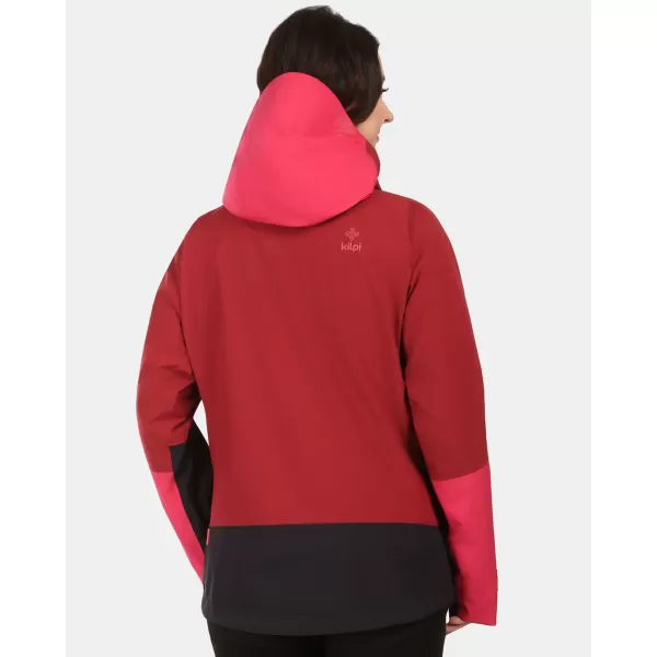  Ženska hardshell jakna KILPI MAMBA-W 1L0101KI TAMNOCRVENA 