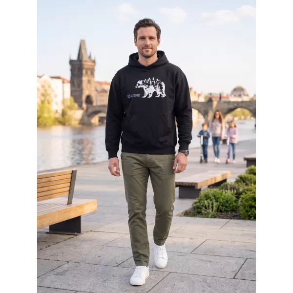  Muški sweatshirt ALTISPORT ALM193422 CRNA 