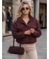 Ženska jakna DSTREET TY5915 TAMNOCRVENA