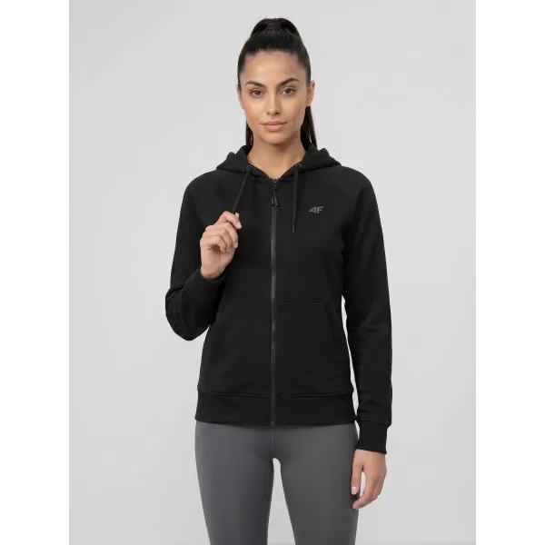  Ženski sweatshirt 4F WMM00TSWSF2535 DUBOKA CRNA 