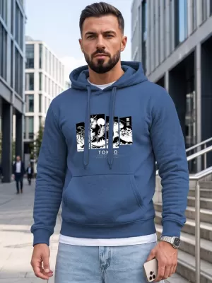 Muški sweatshirt DSTREET NX5146BX-17-09 PLAVA