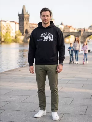 Muški sweatshirt ALTISPORT ALM193422 CRNA