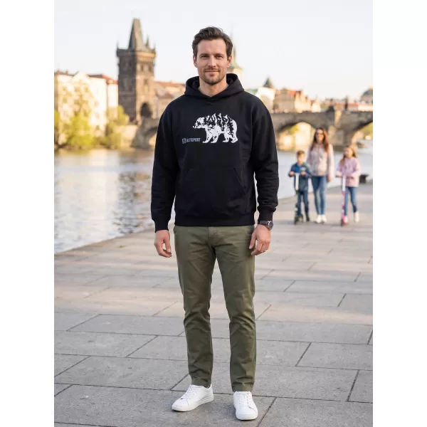  Muški sweatshirt ALTISPORT ALM193422 CRNA 