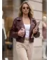 Ženska jakna DSTREET TY5952 TAMNOCRVENA