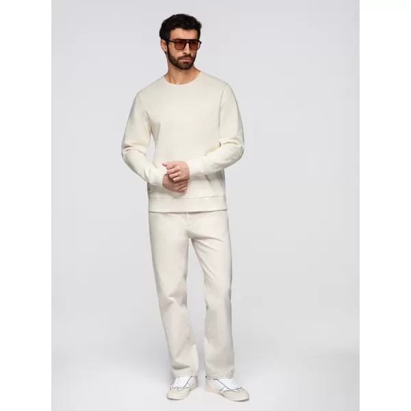  Muški sweatshirt OMBRE OM-SSBN-0271 KREMA 