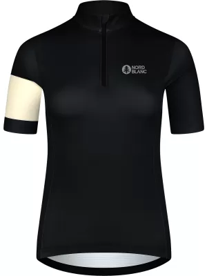 Ženski biciklistički dres NORDBLANC ENTHUSIAST NBSLF8084 CRNA