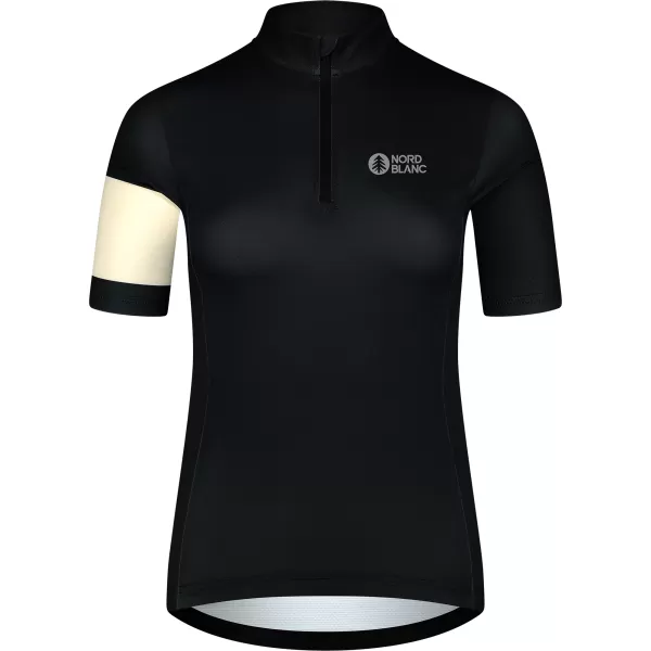 Ženski biciklistički dres NORDBLANC ENTHUSIAST NBSLF8084 CRNA 