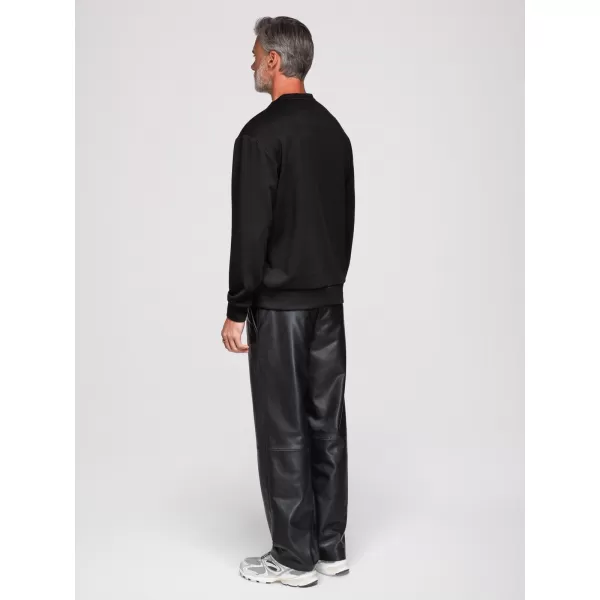  Muški sweatshirt OMBRE OM-SSNZ-0271 CRNA 