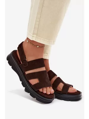 Ženske sandale BIG STAR SHOES TT274483 SMEĐA/BEŽ