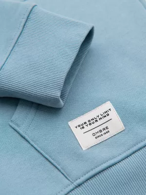Muški sweatshirt OMBRE OM-SSBZ-0272 PLAVA