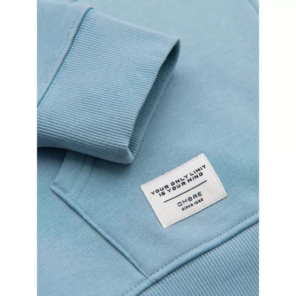  Muški sweatshirt OMBRE OM-SSBZ-0272 PLAVA 