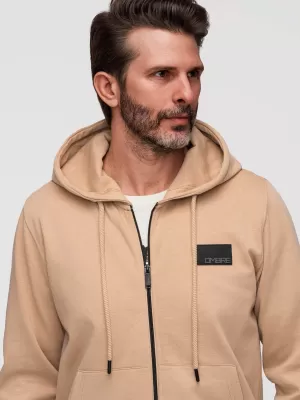Muški sweatshirt OMBRE OM-SSZP-0256 PIJESAK
