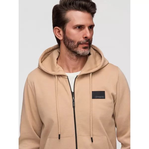  Muški sweatshirt OMBRE OM-SSZP-0256 PIJESAK 