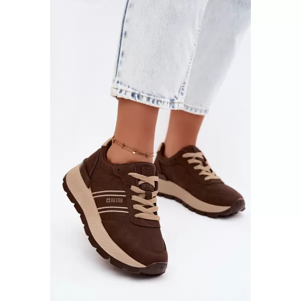  Ženske tenisice BIG STAR SHOES UU274040 SMEĐA/BEŽ 