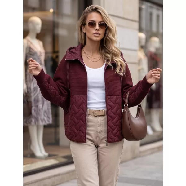  Ženska jakna DSTREET TY5916 TAMNOCRVENA 