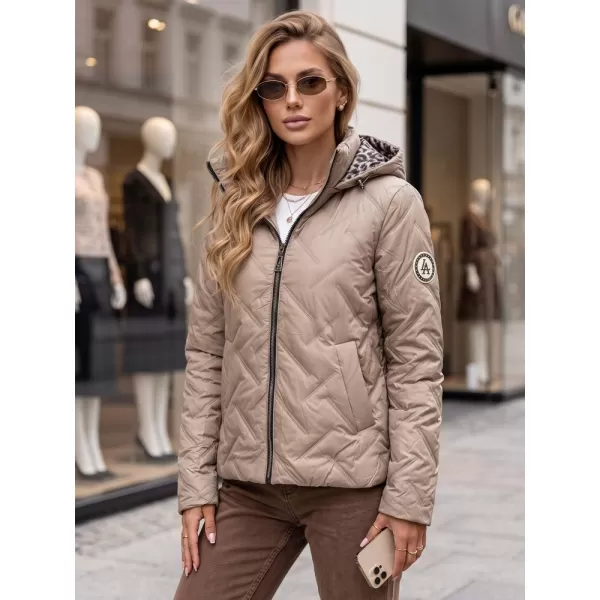  Ženska jakna DSTREET TY5774 KARAMELA 