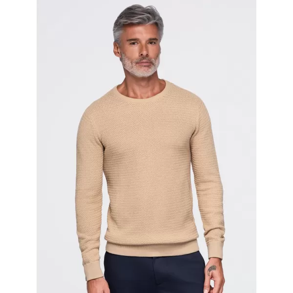 Muški pulover OMBRE OM-SWSW-0119 PIJESAK 