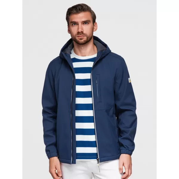  Muška softshell jakna OMBRE OM-JANP-0292 TAMNOPLAVA 