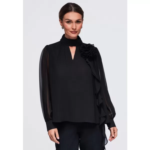 Ženska bluza OMBRE OW-TS-E0085 CRNA 