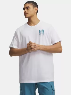 Muška majica kratkih rukava UNDER ARMOUR M BLUR LOGO SS 6009245-100 BIJELA