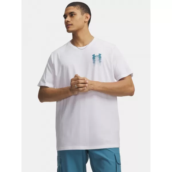  Muška majica kratkih rukava UNDER ARMOUR M BLUR LOGO SS 6009245-100 BIJELA 