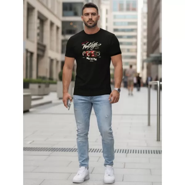  Muška majica kratkih rukava DSTREET NX5094R-BK CRNA 