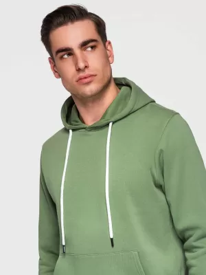 Muški sweatshirt OMBRE OM-SSBN-0270 ZELENA