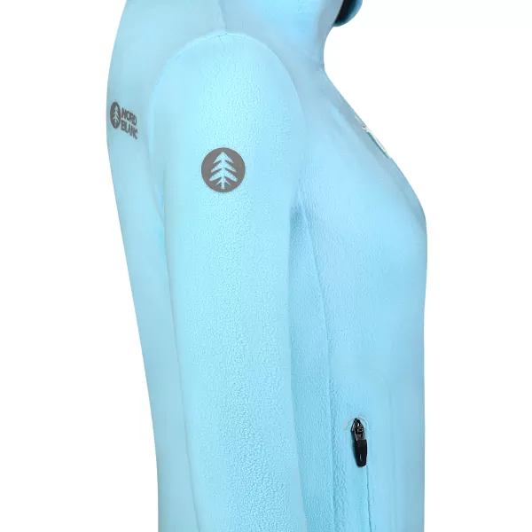  Ženska lagana majica od flisa NORDBLANC MAPLE NBSFL8374 SVIJETLOPLAVA 