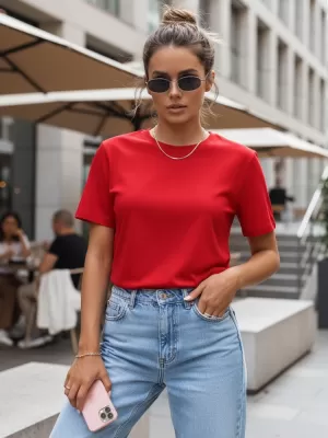 Ženska majica kratkih rukava DSTREET RY2210 CRVENA