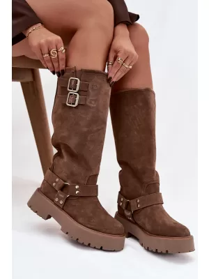 Ženske čizme BIG STAR SHOES OO274A182 BEŽ