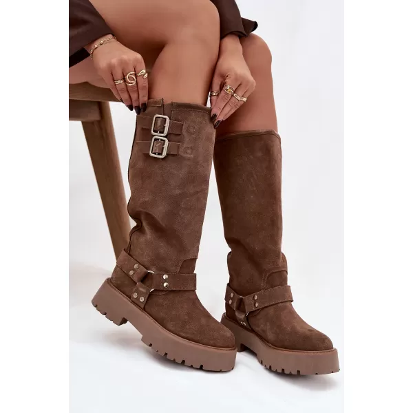  Ženske čizme BIG STAR SHOES OO274A182 BEŽ 
