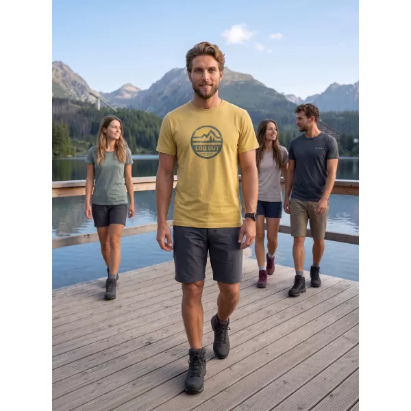  Muška majica kratkih rukava ALPINE PRO TERMES 4 JUŽNA MAHOVINA PC VARIJANTA 