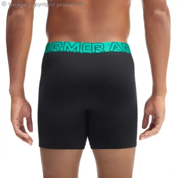 Muške bokserice UNDER ARMOUR UA PERFORMANCE COTTON - SOLID 6 - 3PK 1383889-007 CRNA 