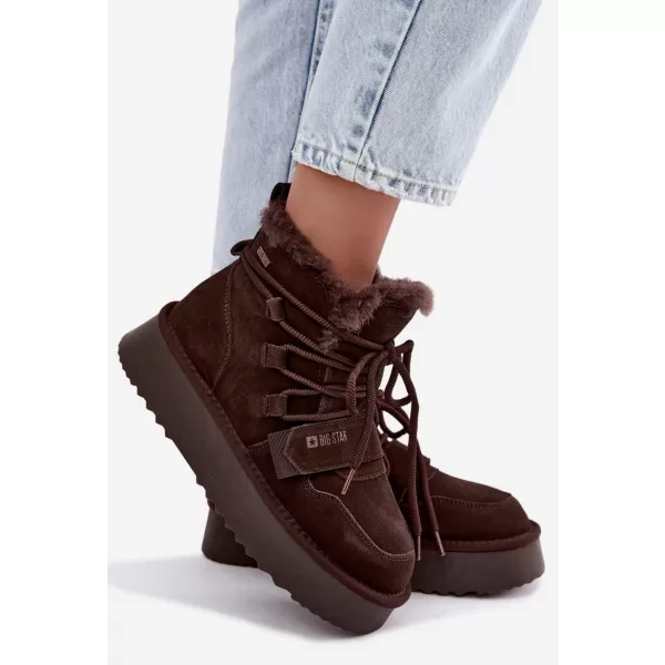  Ženski snjegovići BIG STAR SHOES UU274316 SMEĐE/BEŽ SJENE 