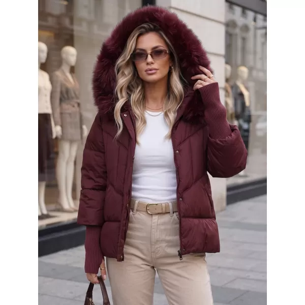  Ženska jakna DSTREET TY5742 TAMNOCRVENA 