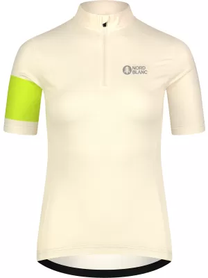 Ženski biciklistički dres NORDBLANC ENTHUSIAST NBSLF8084 BEŽ