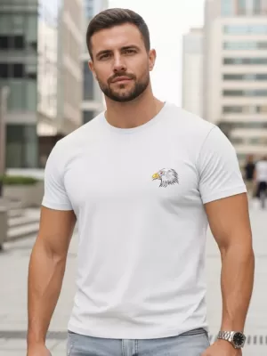 Muška majica kratkih rukava DSTREET NX0148R-WH BIJELA