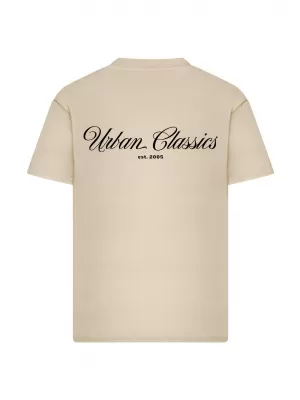 Muška majica kratkih rukava URBAN CLASSICS TB8757 BIJELO/PIJESAK