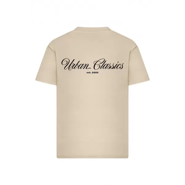  Muška majica kratkih rukava URBAN CLASSICS TB8757 BIJELO/PIJESAK 