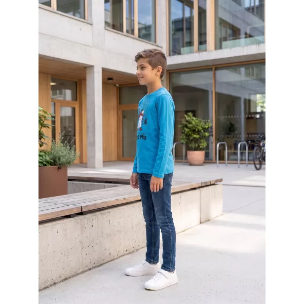  Dječja majica ALPINE PRO ECCO 2 NEON ATOMIC BLUE PA VARIJANTA 