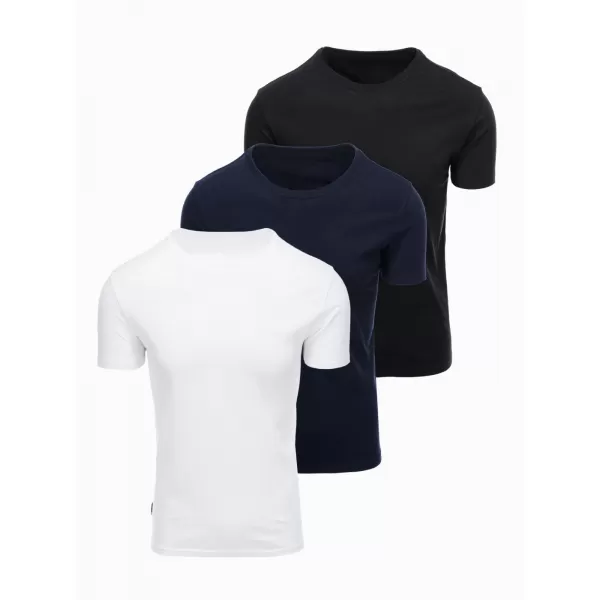  Muška majica kratkih rukava OMBRE OM-TSBS-0268 CRNO/BIJELO/PLAVO 