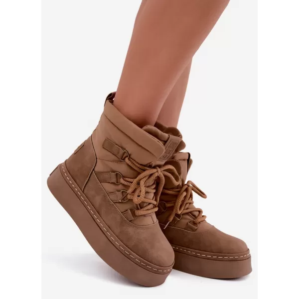  Ženski snjegovići BIG STAR SHOES UU274190 SMEĐA/BEŽ 