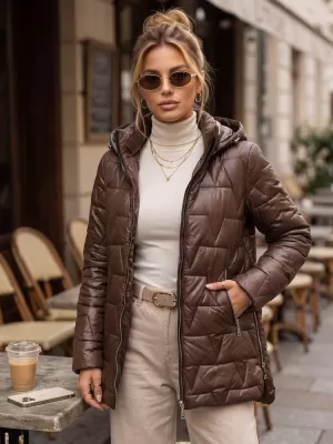 Ženska jakna DSTREET TY5796 SMEĐA